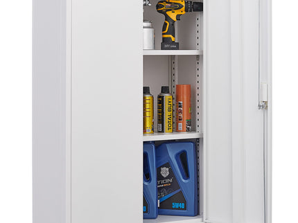Metal Storage Cabinet With Locking Doors And Adjustable Shelf, Folding Filing Storage Cabinet, Folding Storage Locker Cabinet For Home Office, School, Garage