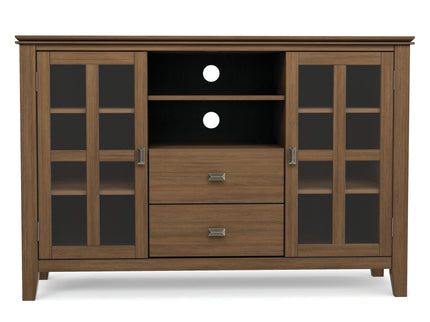 Artisan - Tall TV Media Stand - Rustic Natural Aged Brown