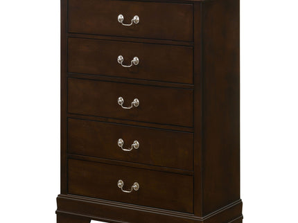 Janson - 5 Drawer Bedroom Chest - Cappuccino