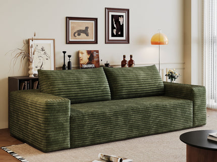 3 Setaser Sofa, Deep Seat Couches For Living Room - Green