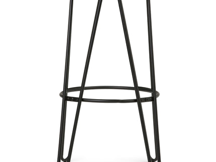 Simeon - Multifunctional Metal Stool With Wood Seat