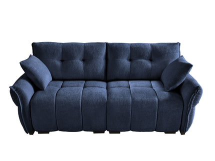 Modern Sofa & Pillows, Textured Cover, High Rebound Cushions