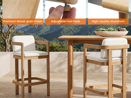 Outdoor Patio Bar Table - Natural
