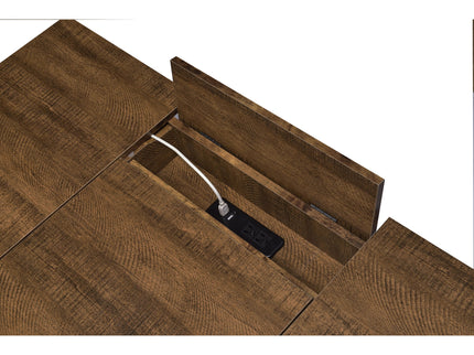 Writing Desk With 4 Hidden Storages - Brown