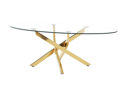 Oval Coffee Table For Living Room - Gold