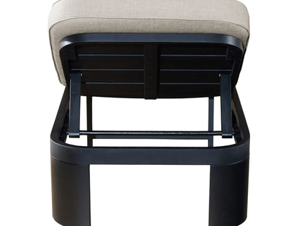 Outdoor Chaise Lounge Set With Side Table, 5 Position Adjustable Patio Recliner