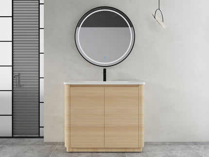 Freestanding Bathroom Vanity With Sink & 2 Soft Close Doors