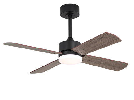 42" Ceiling Fan With Light And Memory Function, DC Reversible Motor, 4 Blades