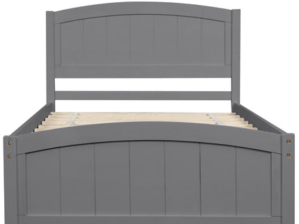 Platform Bed & Headboard, Footboard And Wood Slat Support