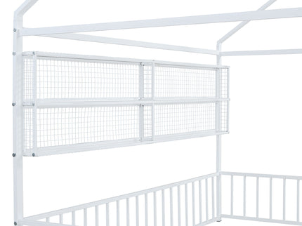 House Frame With Fence And Shelves