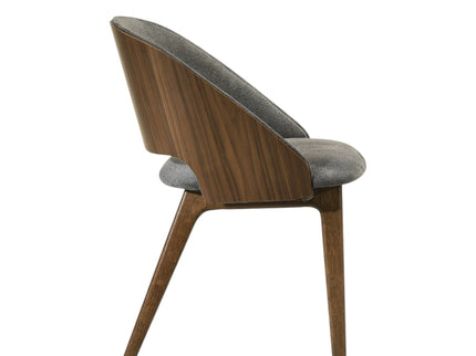 Delmon - Side Chair (Set of 2) - Gray / Walnut
