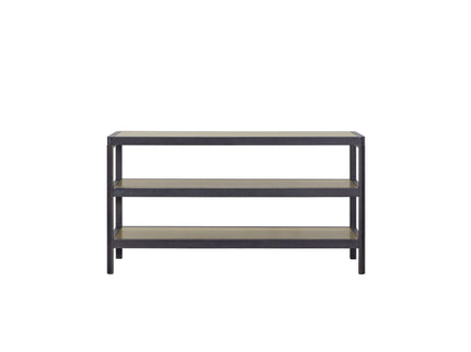 Console Table With Insets - Black