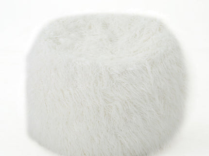 Mahin - Rounded 5 Foot Bean Bag Cozy Modern Design - White