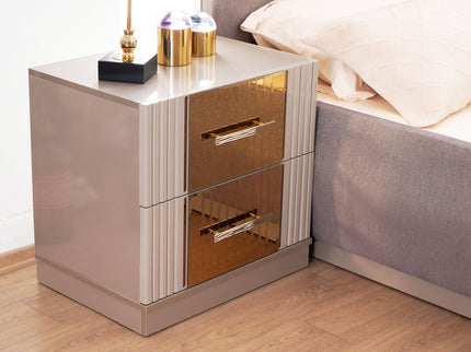 Lorenzo - Drawer Nightstand - Gray