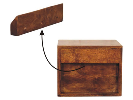 Solis - 1 Drawer Wall Mounted Nightstand