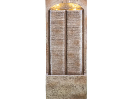 Modern Outdoor Water Fountain With LED Lights