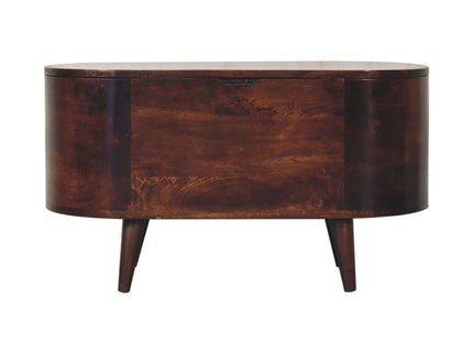 Rounded Lid Up Blanket Box