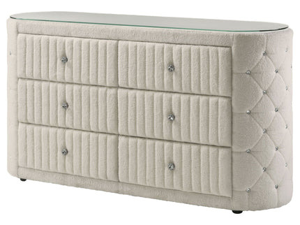 Santiago - 6 Drawer Dresser - Ivory