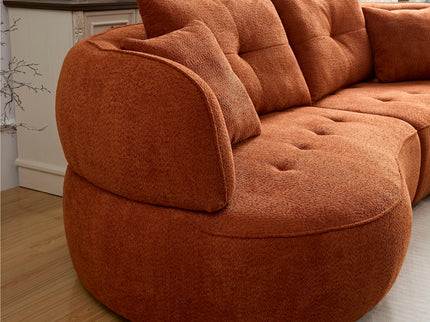 Modular Sofa, Durable Fabric, Solid Wood Frame, High Density Sponge Padding, Seating For 4