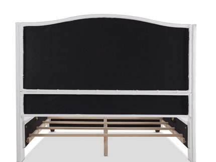 Marcella - Upholstered Shelter Headboard Bed Set