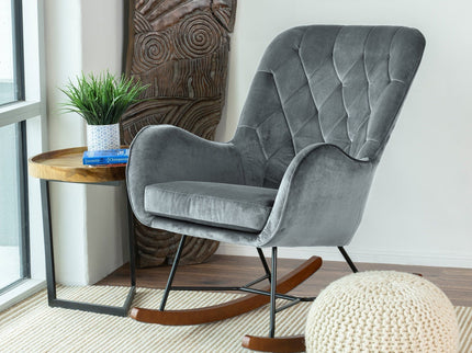 Hannah - Rocking Chair - Gray