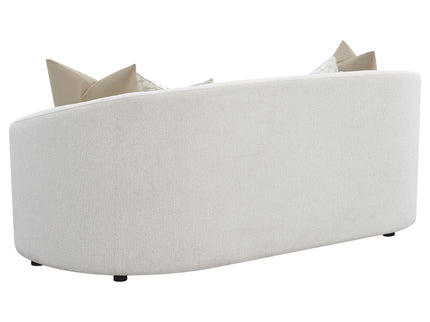 Rory - 2 Piece Sloped Arms Living Room Set - Ivory White