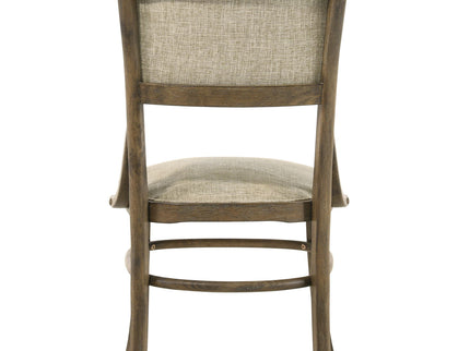 Bistro - Dining Table With Off Fabric Dining Chairs