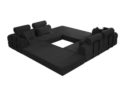 Modern L-Shape Modular Sectional Sofa, Compressed Design