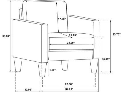 Farallone - Track Arm Sofa Set
