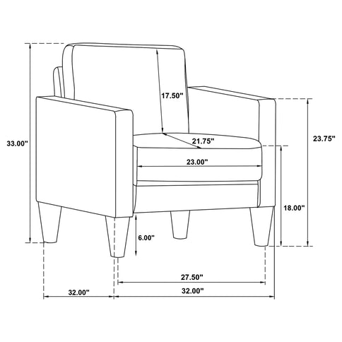 Farallone - Track Arm Sofa Set