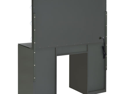 Fern - 7 Drawer Vanity Set With Mirror And Globe Lights