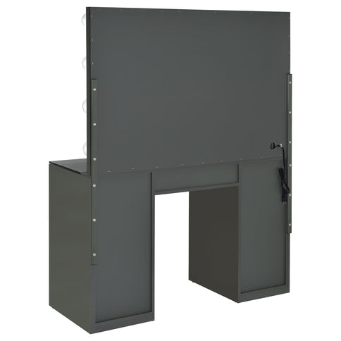Fern - 7 Drawer Vanity Set With Mirror And Globe Lights