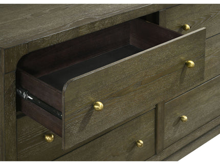 Sundance - 6 Drawer Dresser With Mirror - Dark Coffee