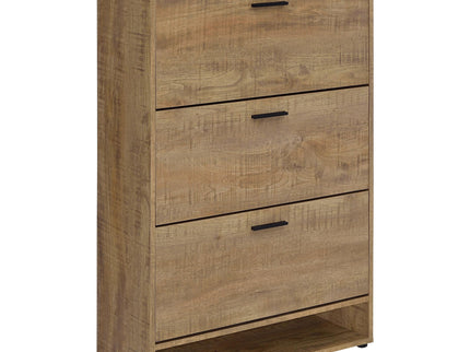 Claire - 3 Tier Shoe Cabinet - Brown