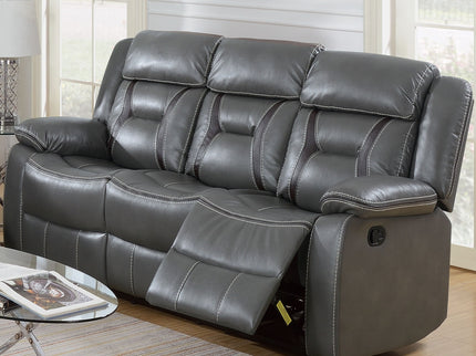 Modern Reclining Sofa With Pillow Arms And Headrest