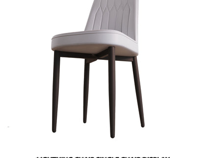 Modern Dining Chair With Cushions And Metal Legs