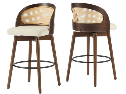 Como - Indoor Wood Barstool (Sey of 2)
