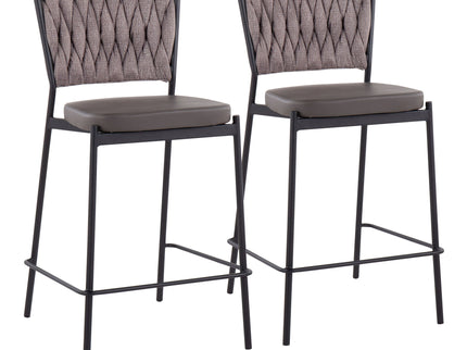Tania - Braided Contemporary Counter Stool (Set of 2)