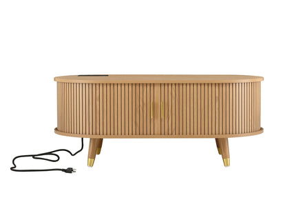 TV Stand & Coffee Table Set With Charging Station