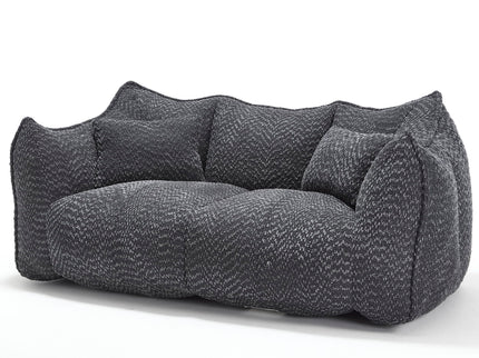 Comfortable Dual Beanbag Chair With High Resilience Foam Core For 2 People
