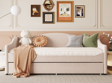 Design Upholstered Daybed With Light And Trundle