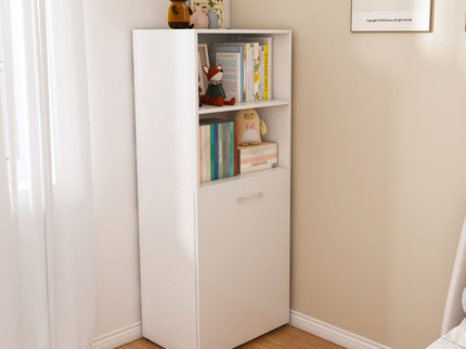 Stretchable Office Desk With Storage Shelves And Mobile Wheels