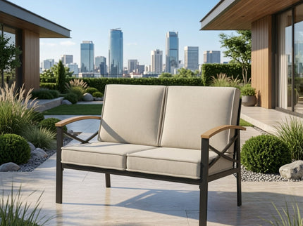 Outdoor Loveseat With Washable Cushions