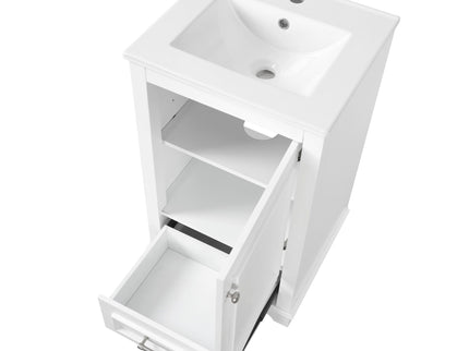 20" Bathroom Vanity With Sink, 1 Drawer, Freestanding Single Set