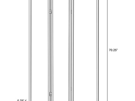 3 Panel Folding Screen - Beige