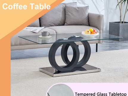 Minimalist Coffee Table - Black