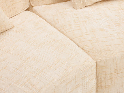 Curved Compressed Sofa, Nordic-Style Design For Living Room
