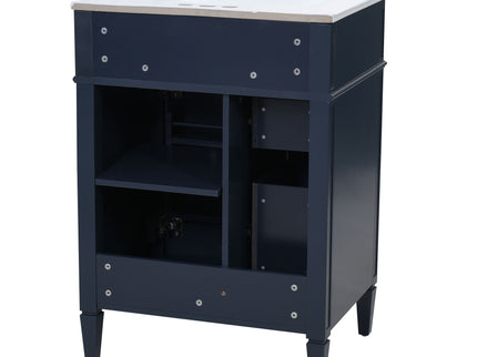 Bathroom Vanity With Top Sink, Storage Cabinet With 2 Drawers And Tip-Out Drawer