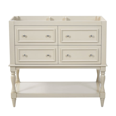 Modern Bathroom Vanity Cabinet With 4 Drawers