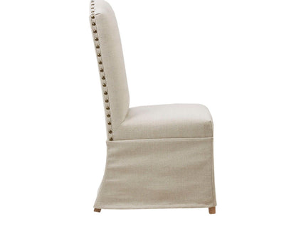 Dining Chair With Skirts (Set of 2) - Beige